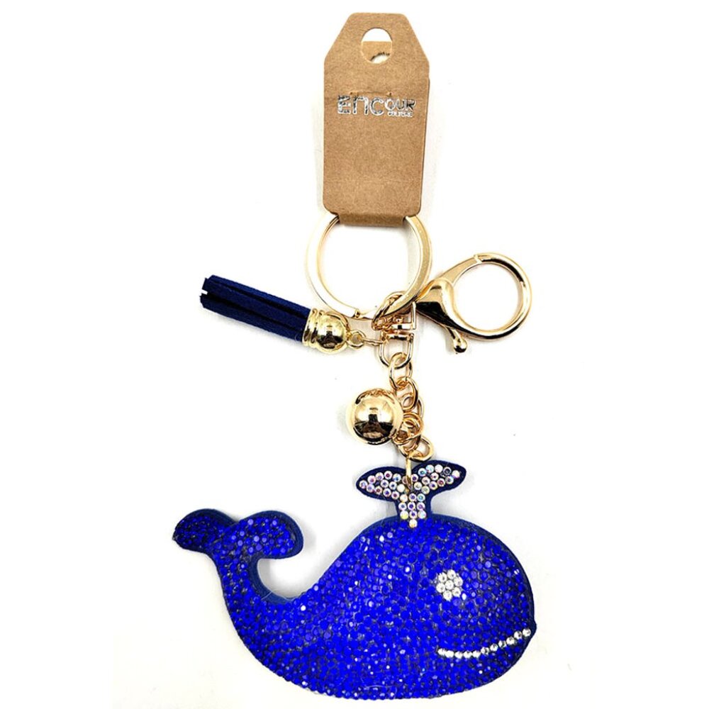 Whale Keychain Bling – Ocean Sparkle Edition 💙💙